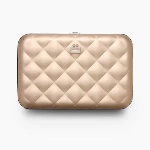 Ögon Designs Quilted Button Smart Case Kortfodral Guld
