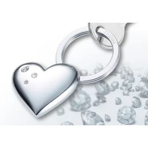 Troika Girls Best Friends Shiny Heart Nyckelring hjärta med Swarovski detaljer