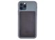 Woolly Made Stick-On Phone Korthållare Perforated Black Leather